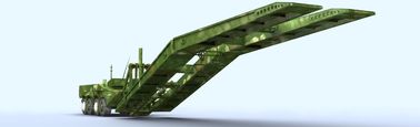 Emergency Deck Wheel Type Striking Bridge / Amphibious Bridge For Craters, Ditches