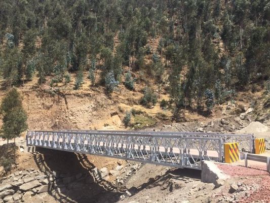 Jembatan Rangka Baja Pracetak dengan Beban Desain HL93 untuk Rentang Bentang 6 hingga 60 Meter Menampilkan Pilihan Dek Baja atau Kayu