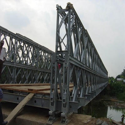 Jembatan Rangka Baja Galvanis Pracetak Untuk Beban Lacak 50t