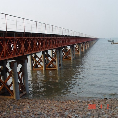 Compact 100 Design Load Prefab Bridges HS25-44 Dengan Post End Pria Dan Wanita
